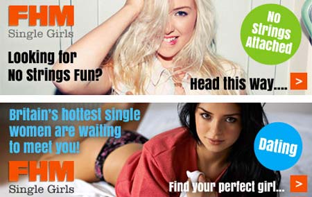 Dating banner ads | FHM website
