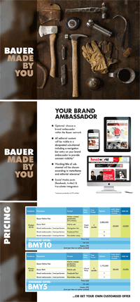 Bauer native advertising brochure